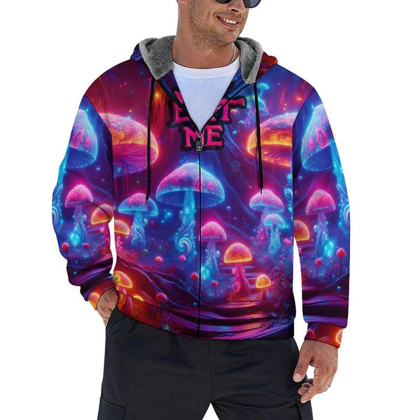 230gsm Full Zip up Hoodie with Plush Lining WZIP (All - Over Printing) - Swaggy Clothing