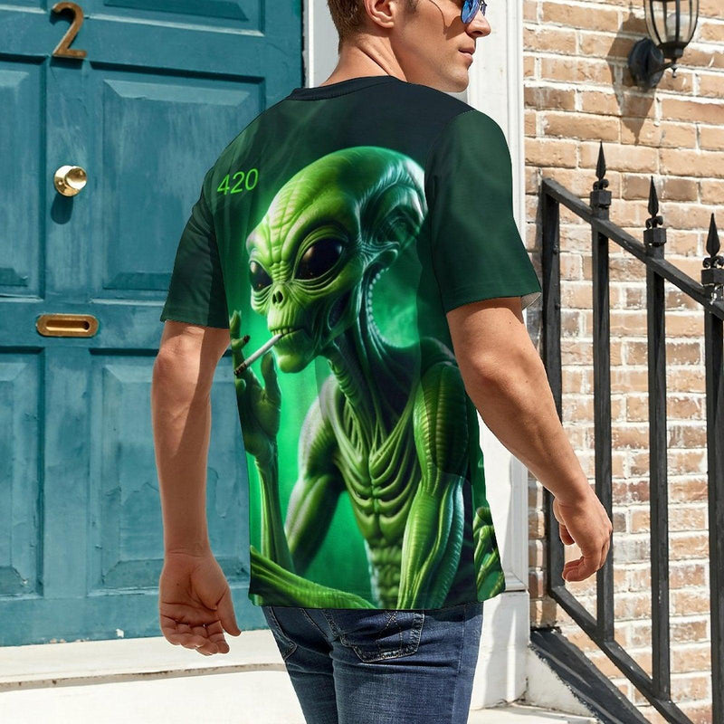 420 Alien T-Shirt - Swaggy Clothing