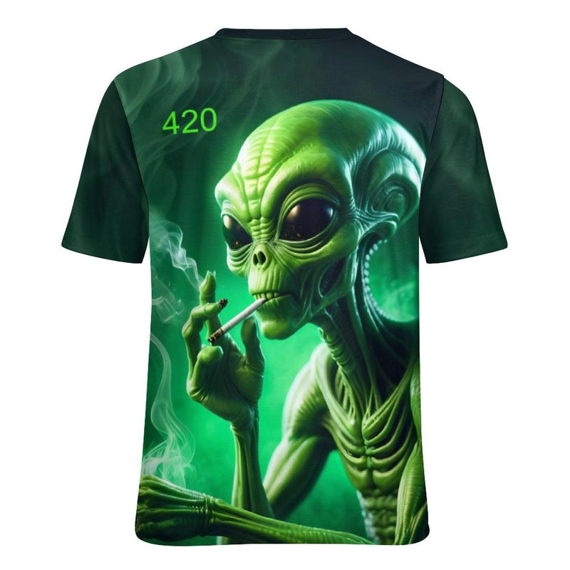 420 Alien T-Shirt - Swaggy Clothing