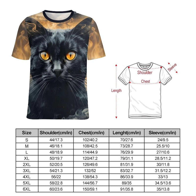 Black Cat Halloween T-Shirt - Swaggy Clothing