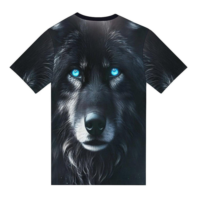 Black Wolf Spirit Animal T-Shirt - Swaggy Clothing