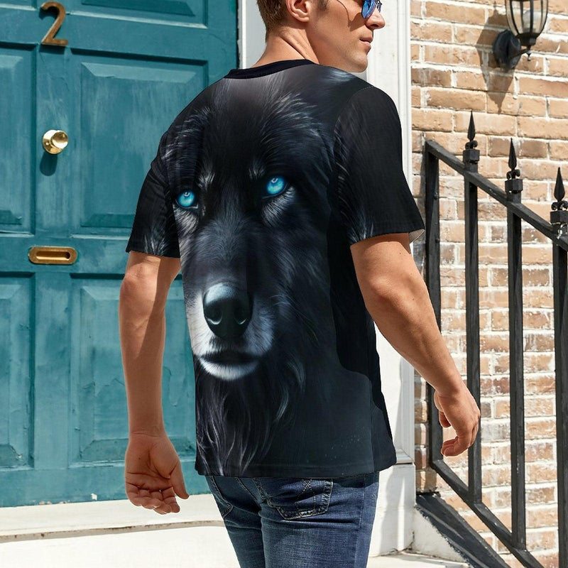 Black Wolf Spirit Animal T-Shirt - Swaggy Clothing