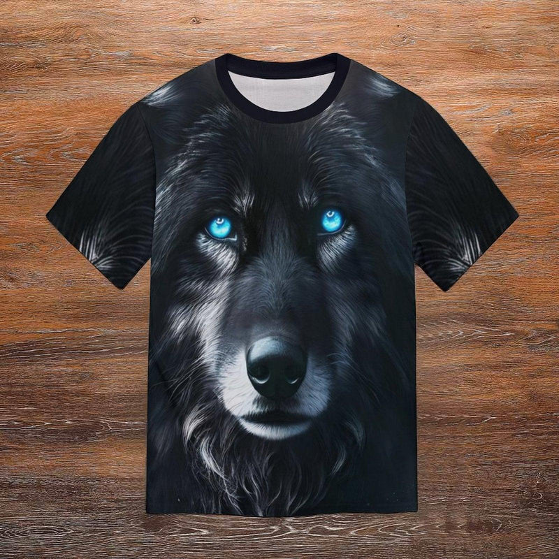 Black Wolf Spirit Animal T-Shirt - Swaggy Clothing