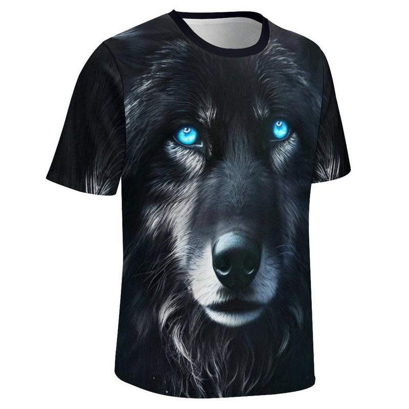 Black Wolf Spirit Animal T-Shirt - Swaggy Clothing