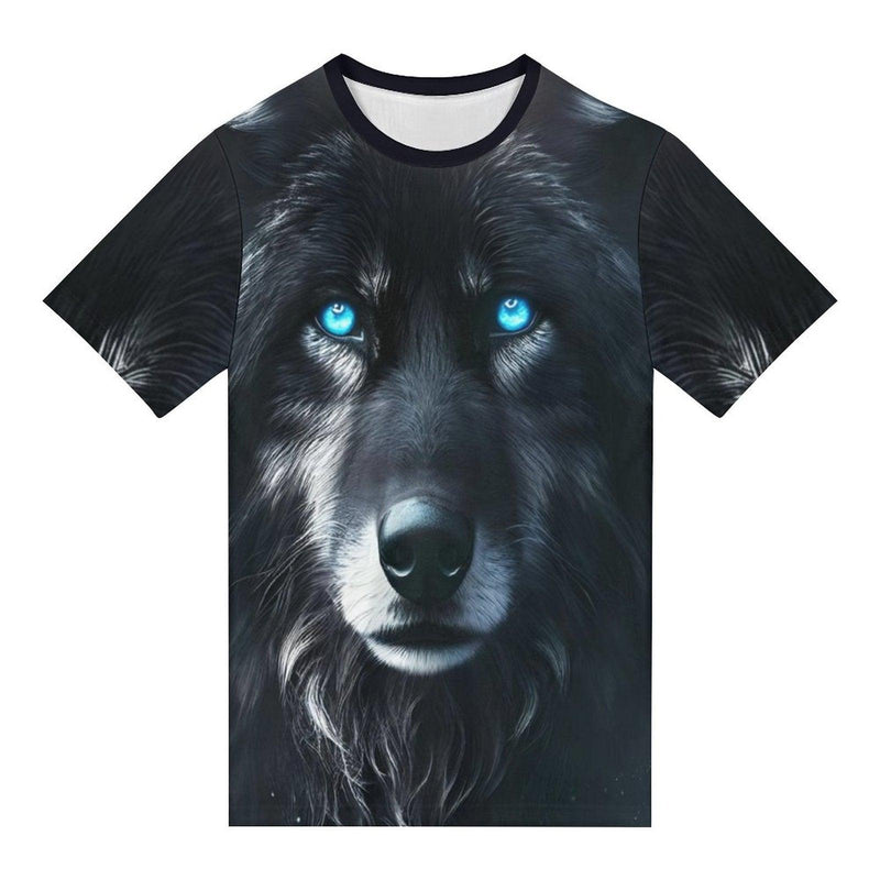 Black Wolf Spirit Animal T-Shirt - Swaggy Clothing