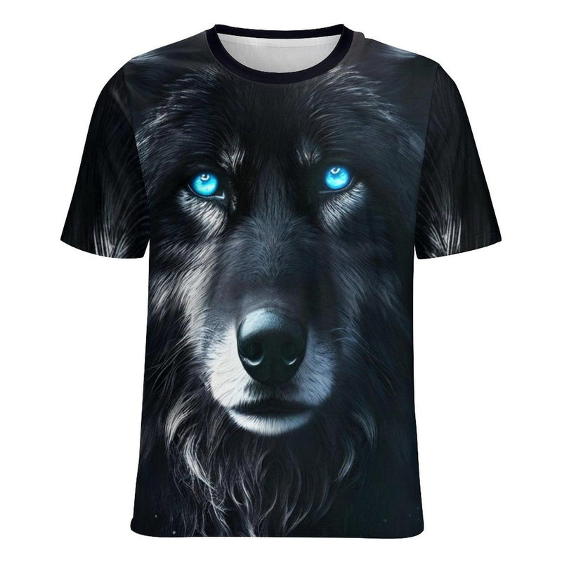 Black Wolf Spirit Animal T-Shirt - Swaggy Clothing