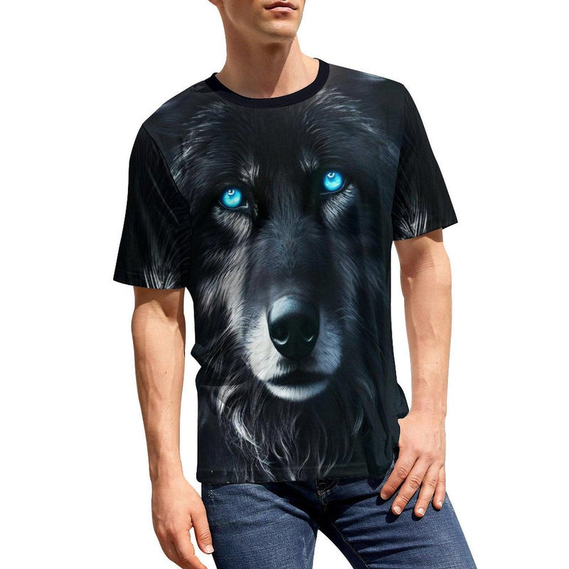 Black Wolf Spirit Animal T-Shirt - Swaggy Clothing