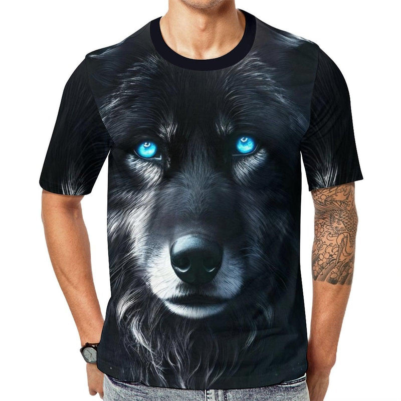 Black Wolf Spirit Animal T-Shirt - Swaggy Clothing