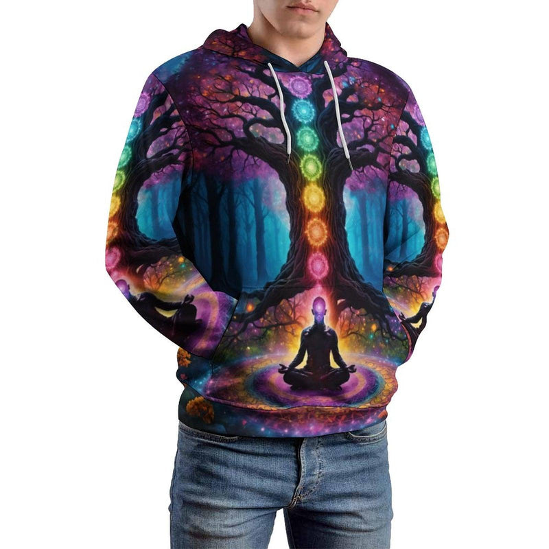 Chakra Tree of Life Yoga Hoodie - Swaggy Clothing