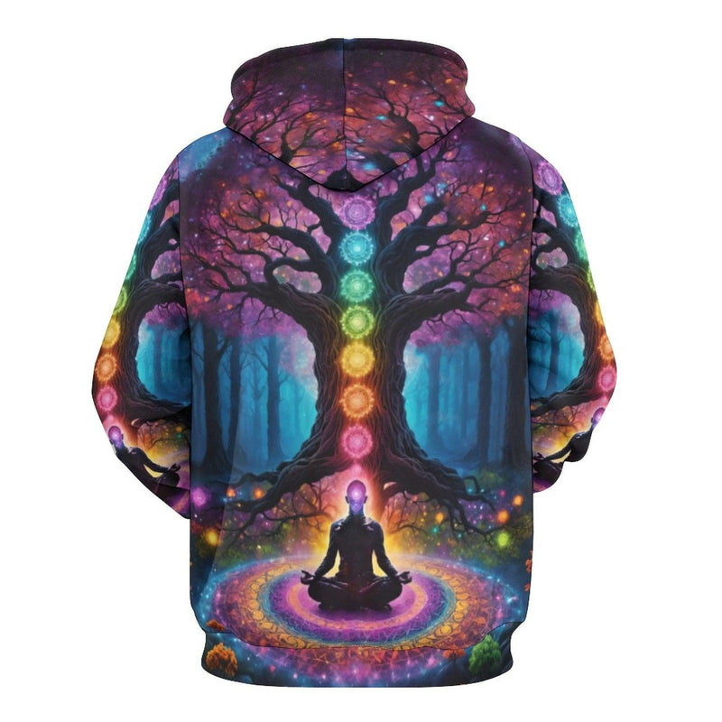 Chakra Tree of Life Yoga Hoodie - Swaggy Clothing