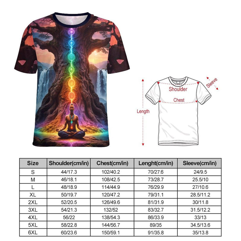 Chakra Tree of Life Yoga T-Shirt - Swaggy Clothing