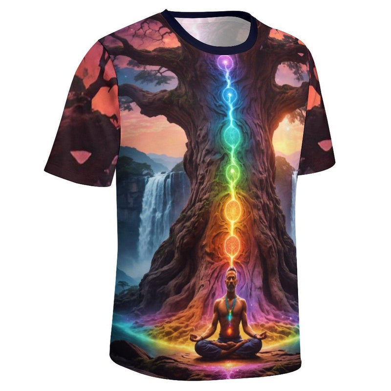 Chakra Tree of Life Yoga T-Shirt - Swaggy Clothing