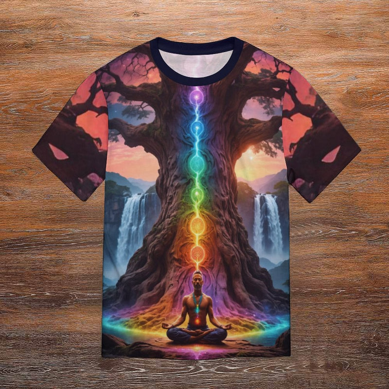 Chakra Tree of Life Yoga T-Shirt - Swaggy Clothing