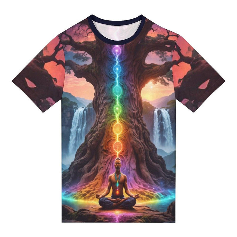 Chakra Tree of Life Yoga T-Shirt - Swaggy Clothing