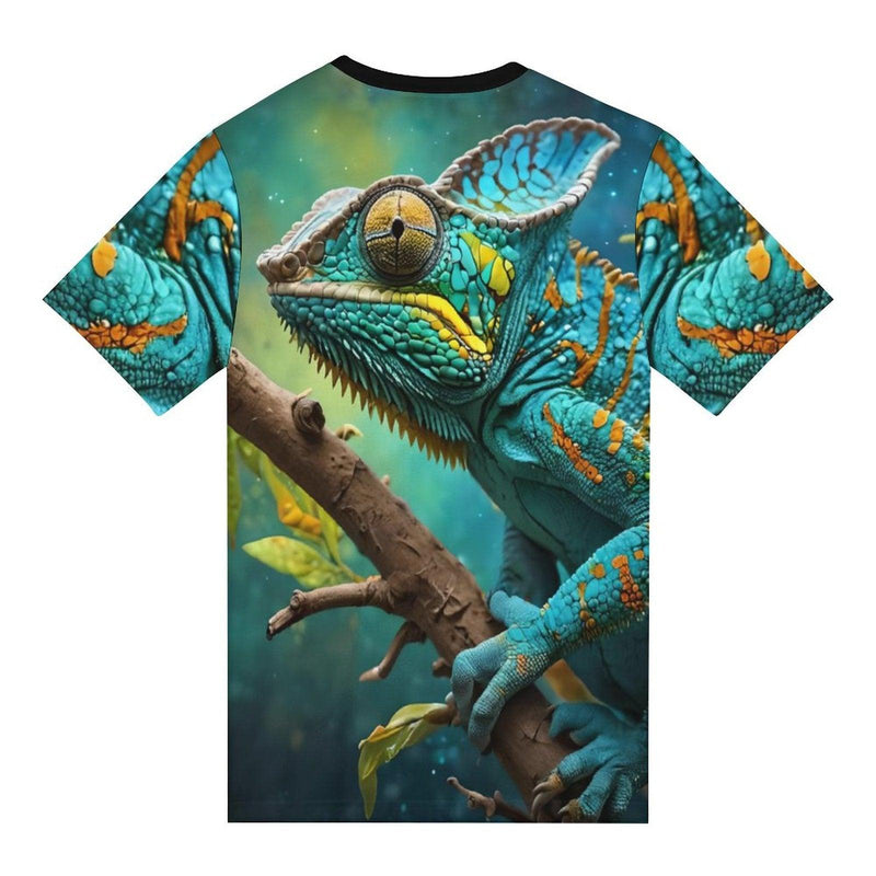 Colorful Chameleon T-Shirt - Swaggy Clothing