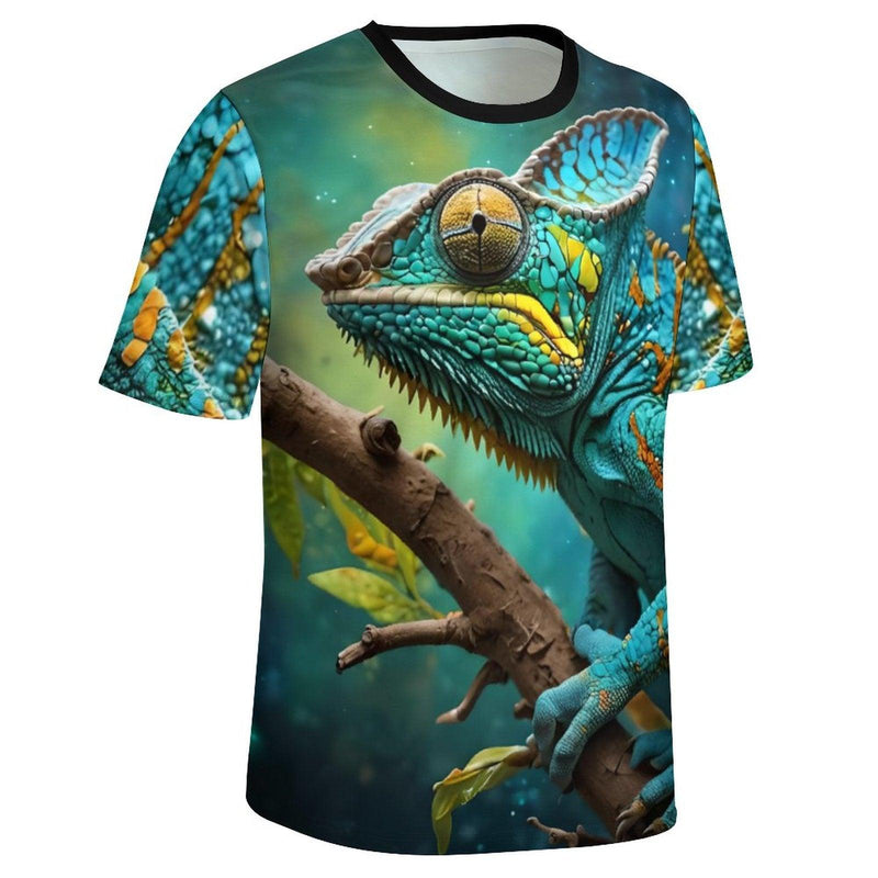 Colorful Chameleon T-Shirt - Swaggy Clothing