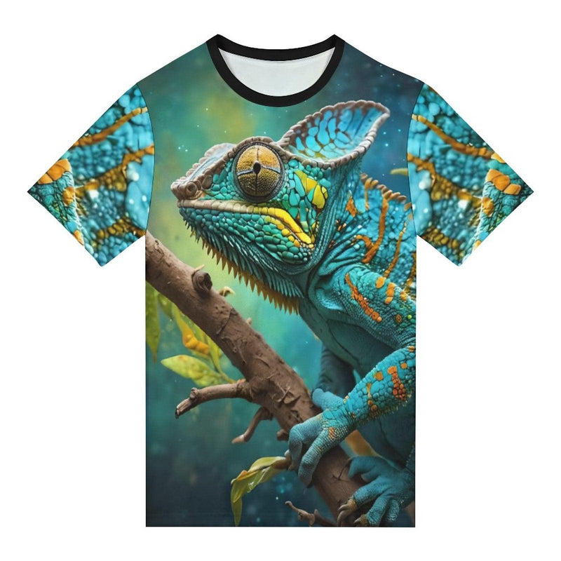 Colorful Chameleon T-Shirt - Swaggy Clothing