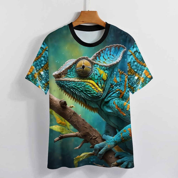 Colorful Chameleon T-Shirt - Swaggy Clothing