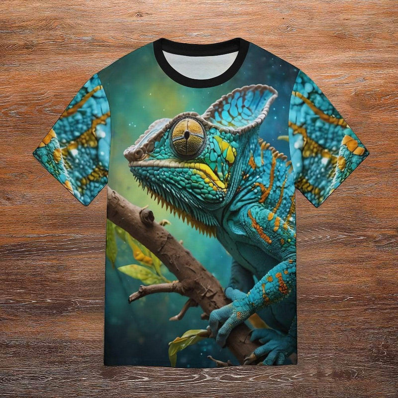 Colorful Chameleon T-Shirt - Swaggy Clothing