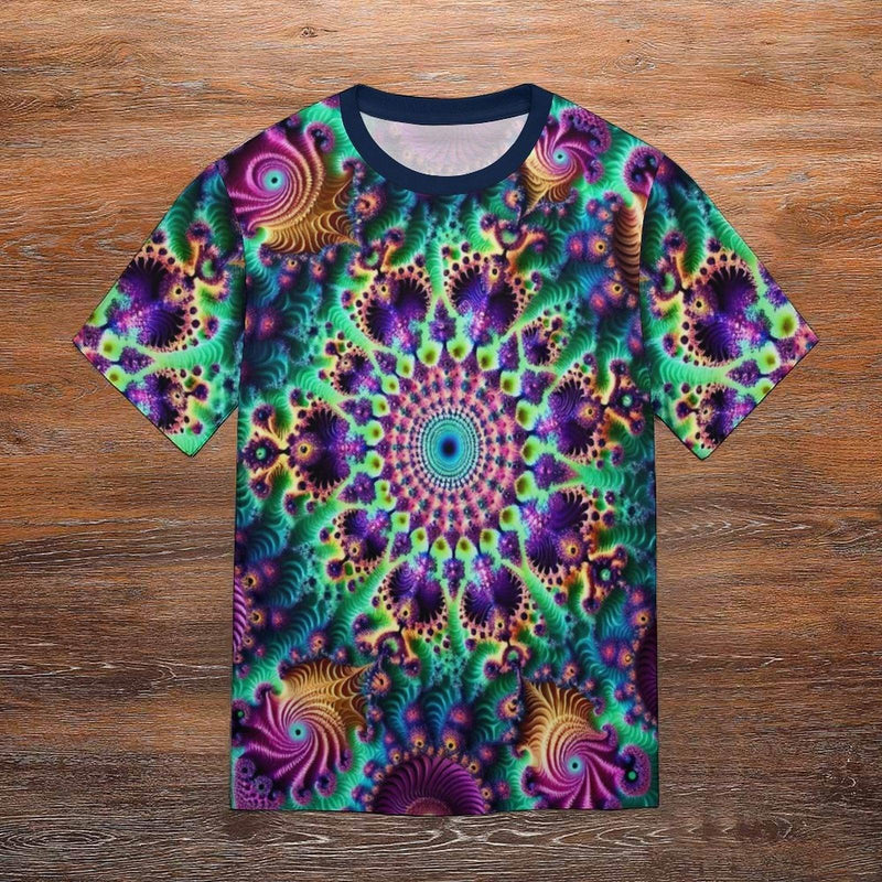 Cool Fractal Trippy T-Shirt - Swaggy Clothing