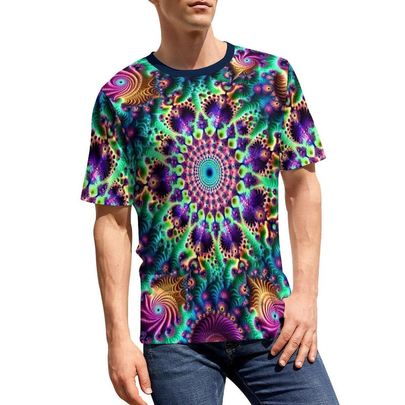 Cool Fractal Trippy T-Shirt - Swaggy Clothing