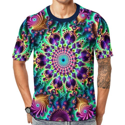 Cool Fractal Trippy T-Shirt - Swaggy Clothing