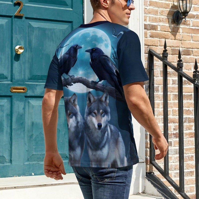 Crow Raven Wolf T-Shirt - Swaggy Clothing