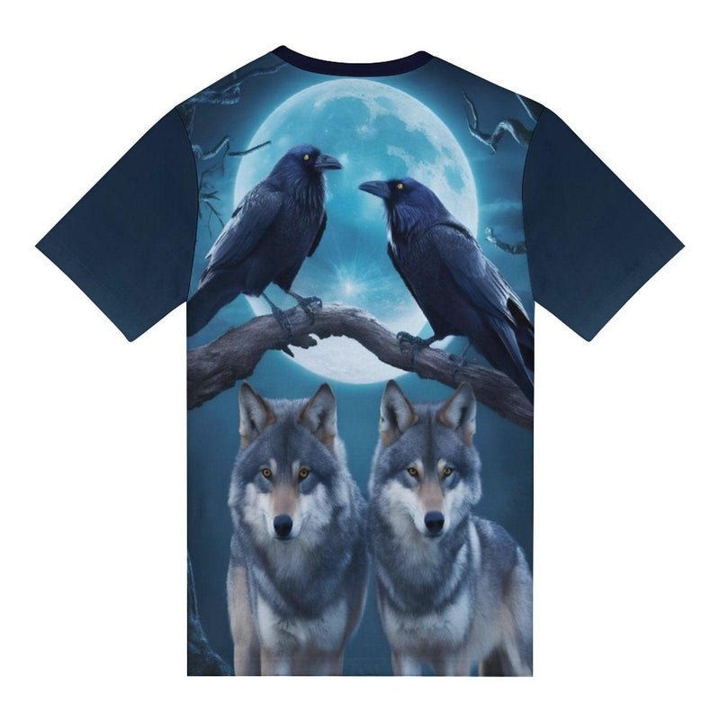 Crow Raven Wolf T-Shirt - Swaggy Clothing