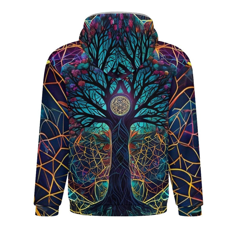 Tree of Life Zippered Hoodie For Sale