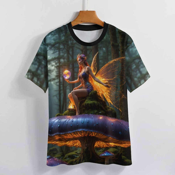 Dark Mushrooms Fairy Fantasy T-Shirt