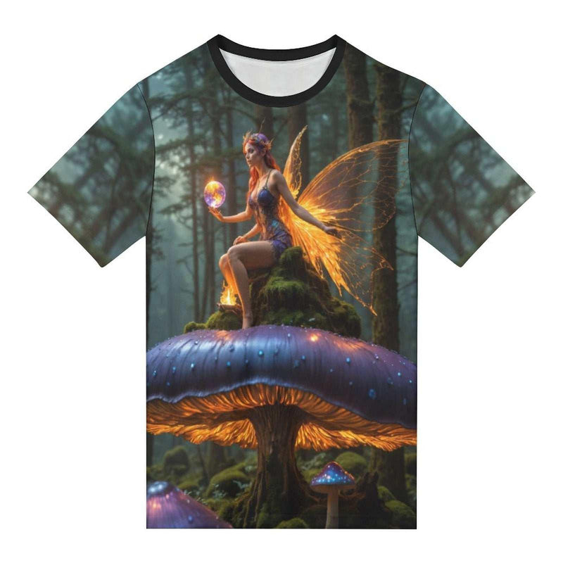 Dark Mushrooms Fairy Fantasy T-Shirt