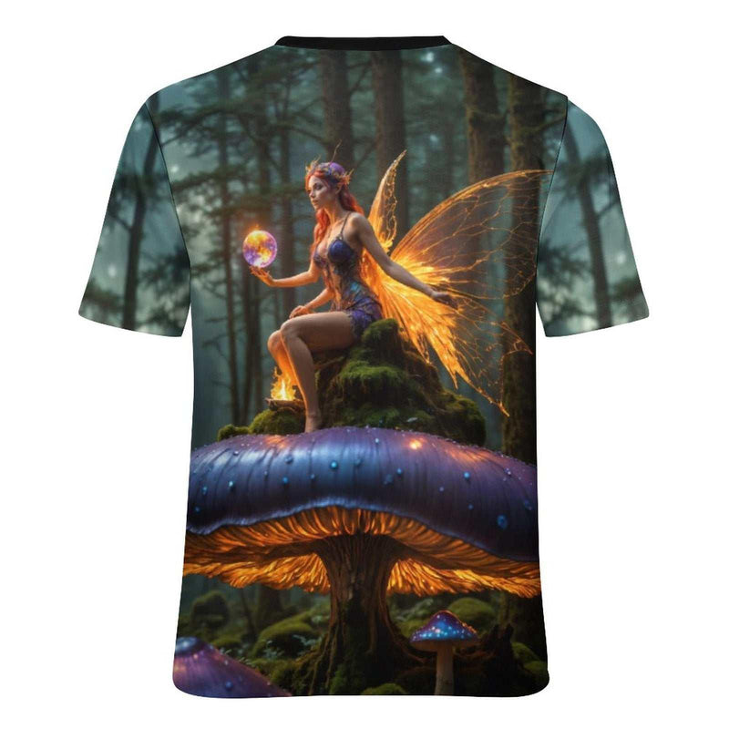 Dark Mushrooms Fairy Fantasy T-Shirt