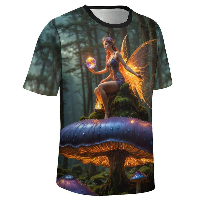 Dark Mushrooms Fairy Fantasy T-Shirt