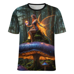 Dark Mushrooms Fairy Fantasy T-Shirt