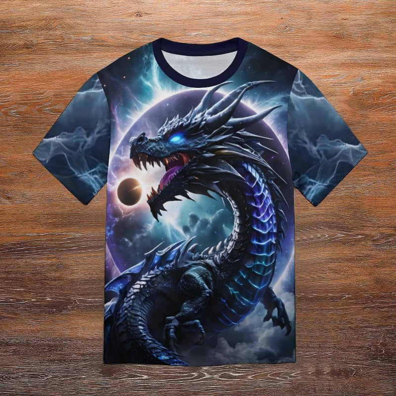 Dragon Solar Eclipse T-Shirt - Swaggy Clothing