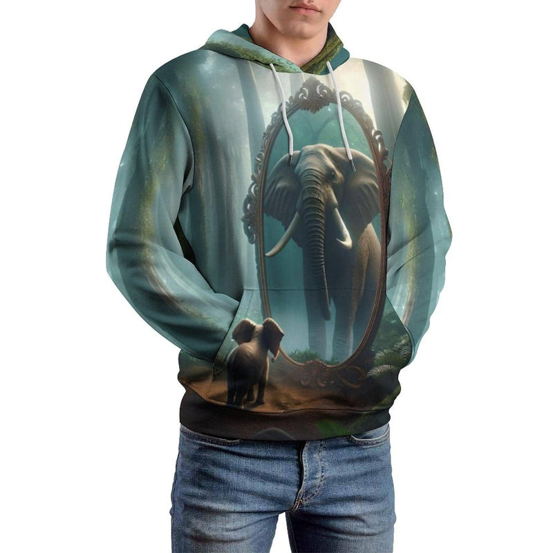 Elephant Design Pullover Hoodie