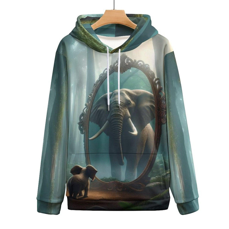 Elephant Design Pullover Hoodie