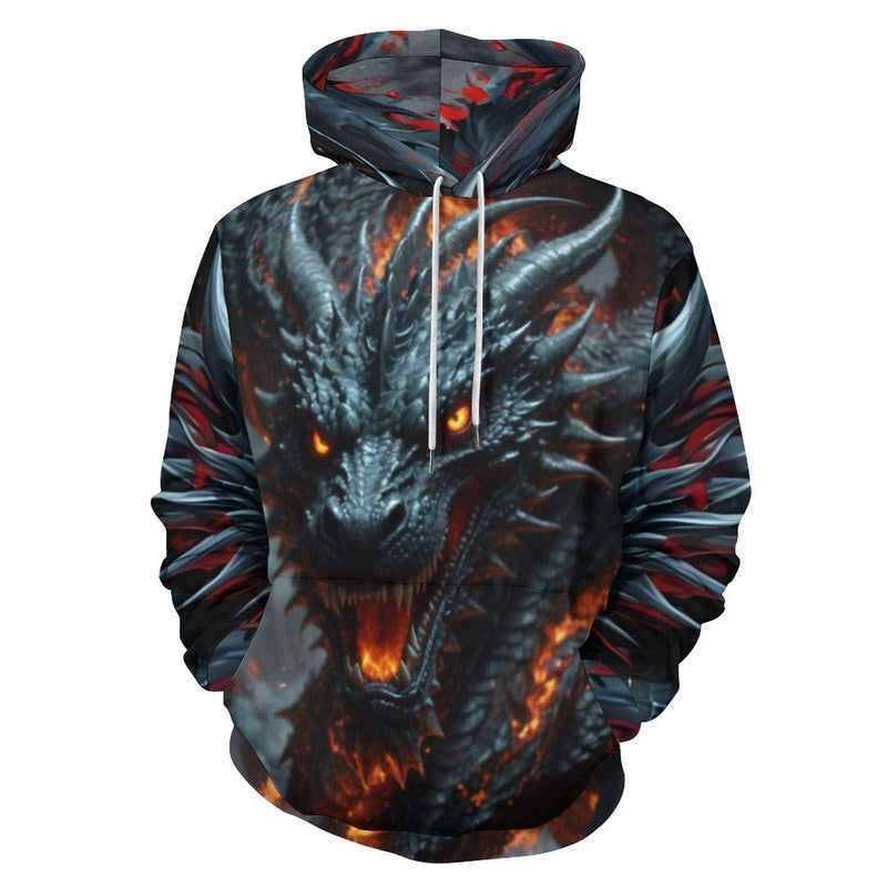 Fire Dragon Hoodie - Swaggy Clothing