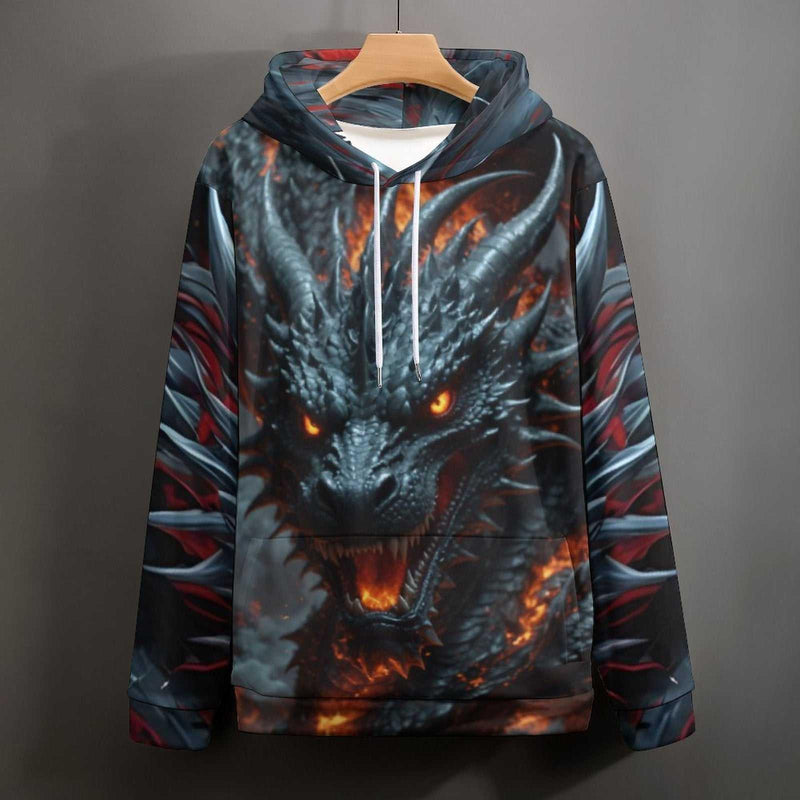 Fire Dragon Hoodie - Swaggy Clothing