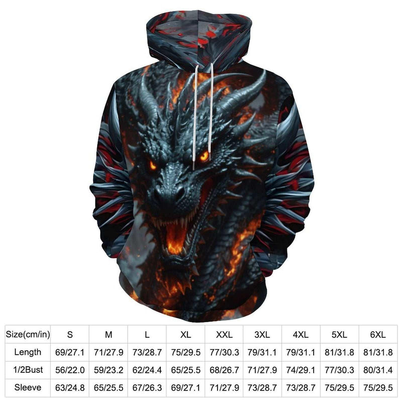 Fire Dragon Hoodie - Swaggy Clothing