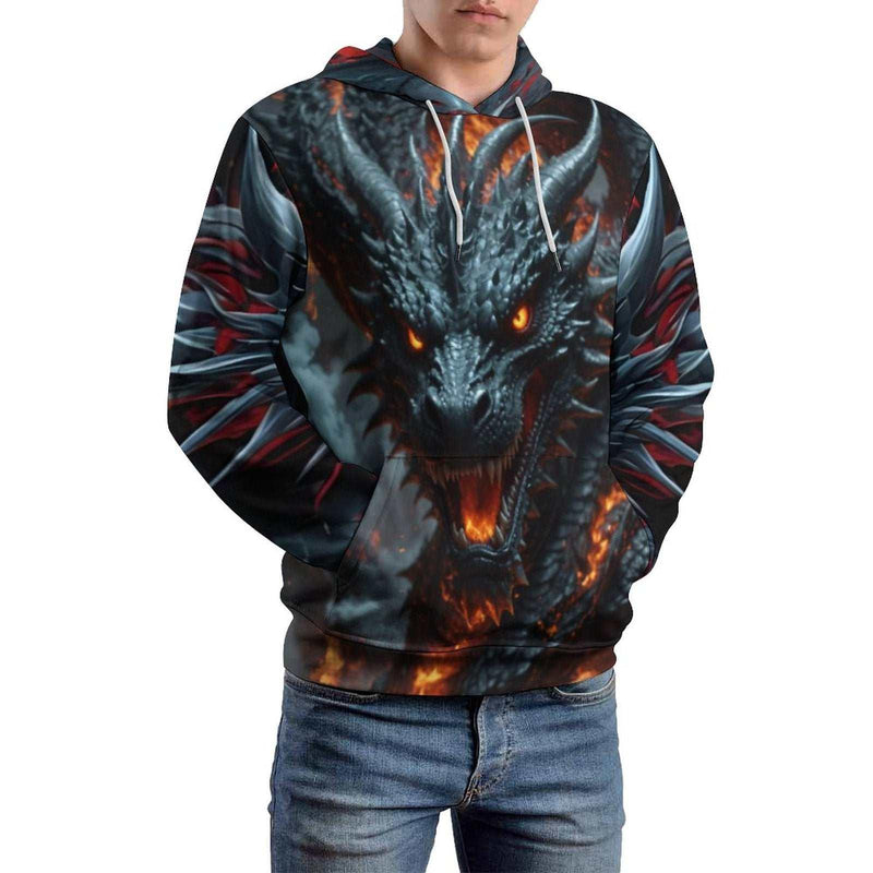 Fire Dragon Hoodie - Swaggy Clothing