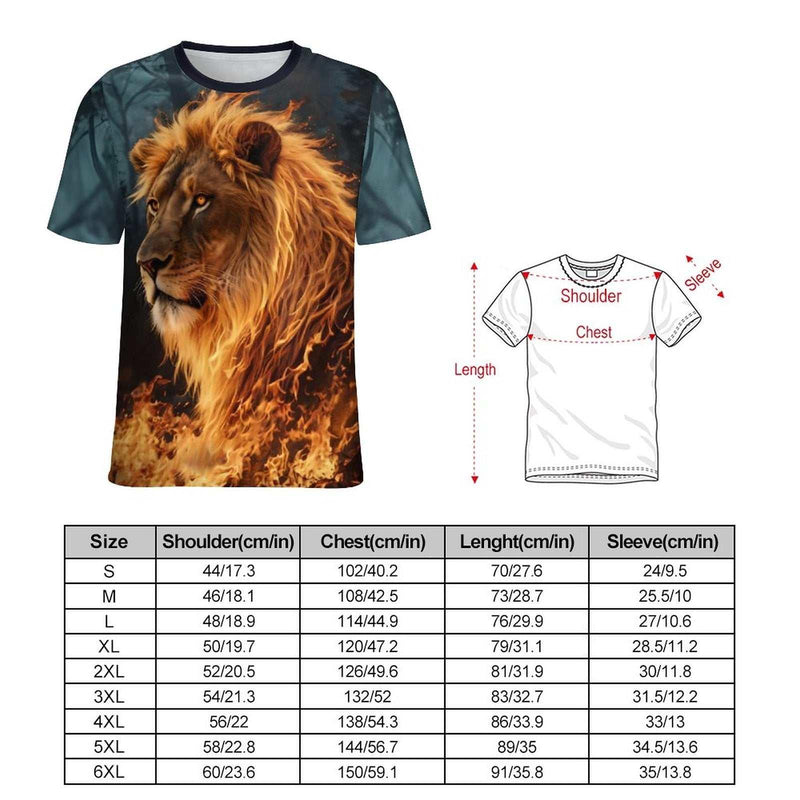 Fire Lion Face T-Shirt