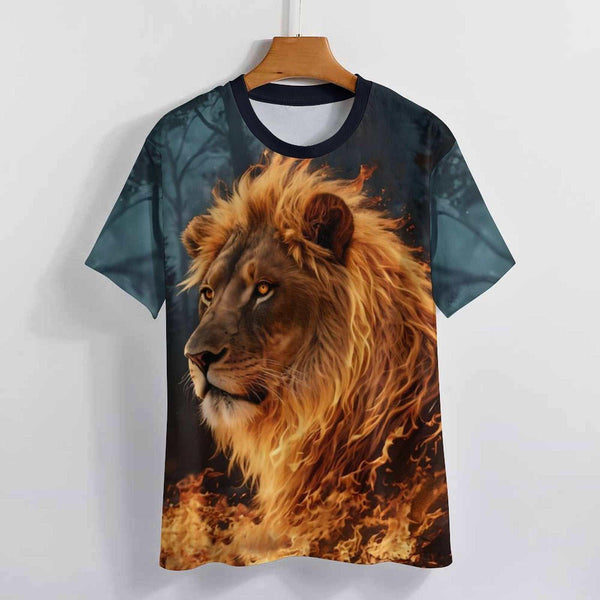 Fire Lion Face T-Shirt