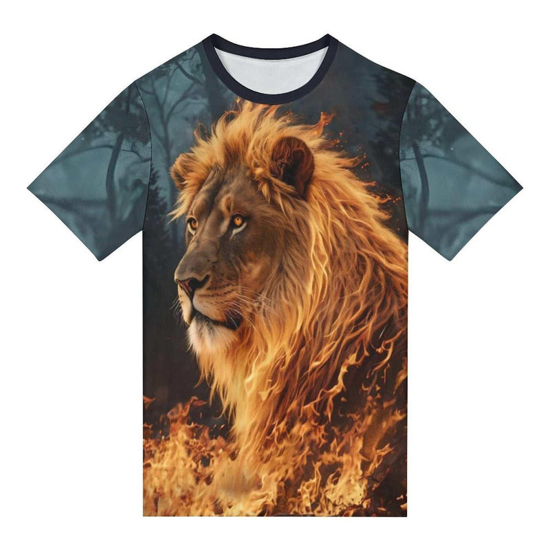 Fire Lion Face T-Shirt