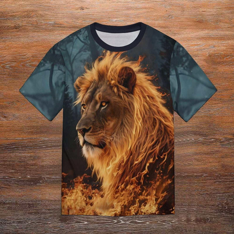 Fire Lion Face T-Shirt