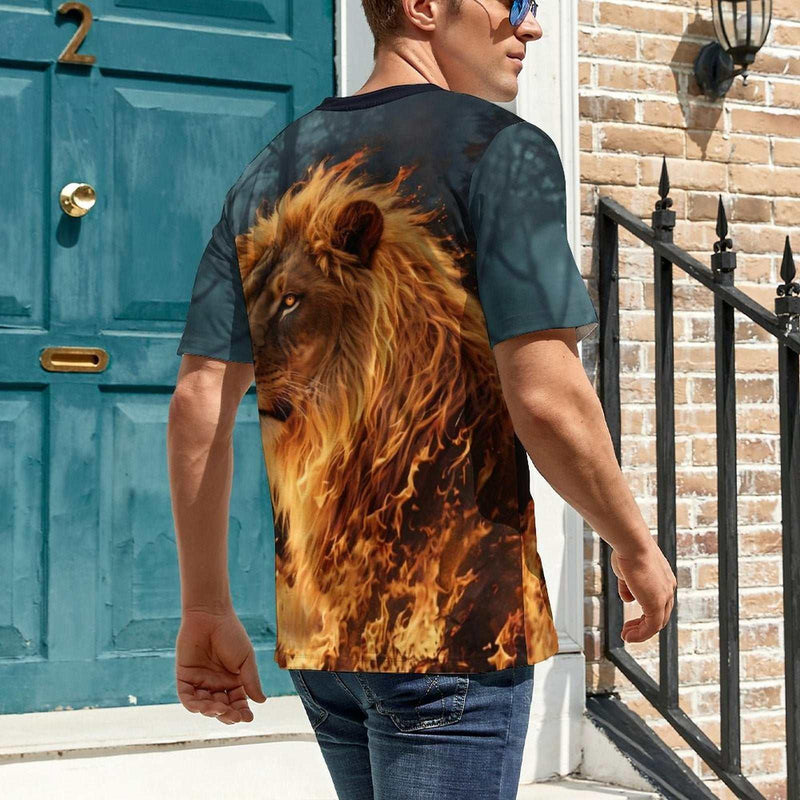 Fire Lion Face T-Shirt