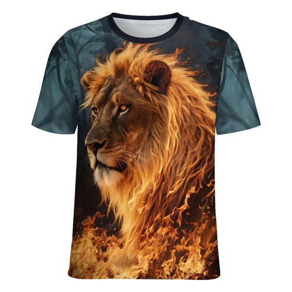 Fire Lion Face T-Shirt