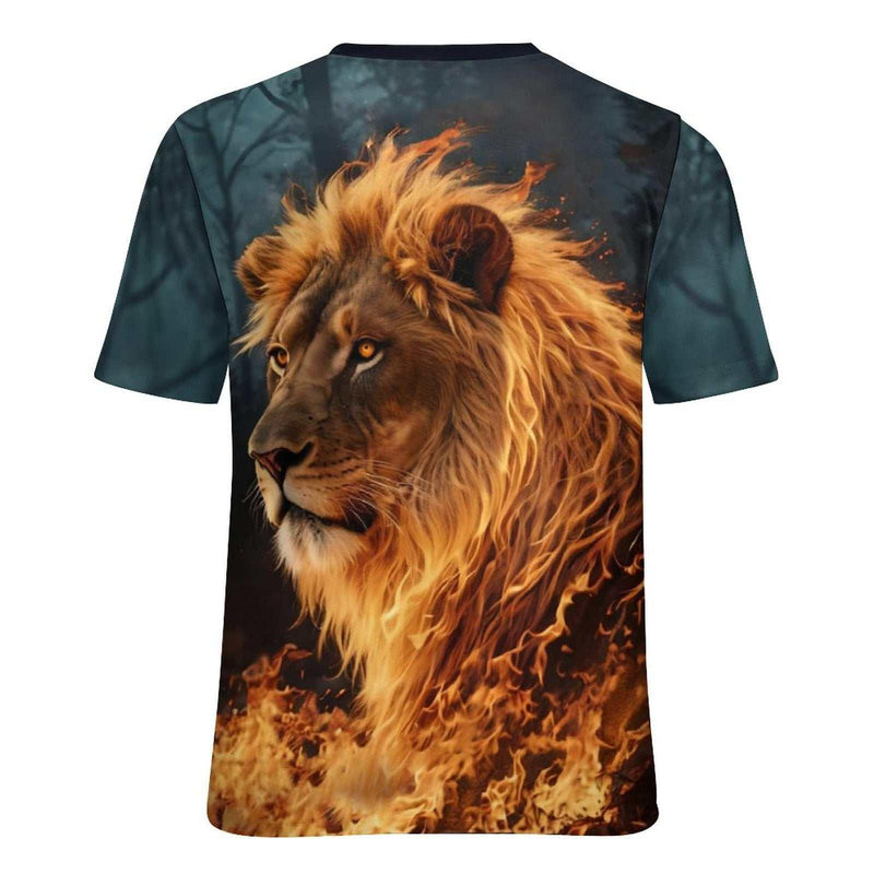 Fire Lion Face T-Shirt