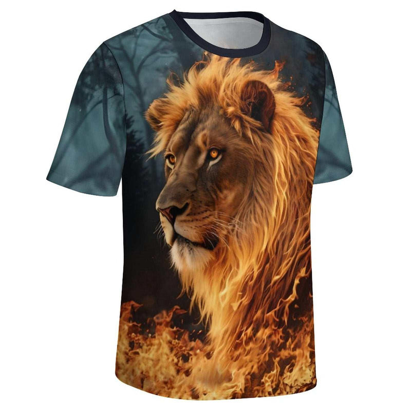 Fire Lion Face T-Shirt