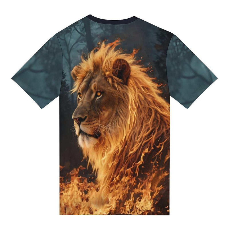 Fire Lion Face T-Shirt